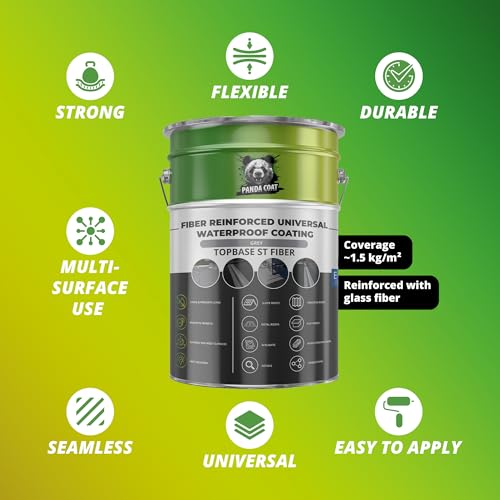 UniBase MS Fiber – Glasfaserverstärkte Flüssigabdichtung, Grau, 1kg/5,67kg