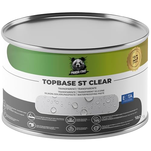 TopBase ST Clear – Clear Silicone Sealant Cartridge for Glass and Gutters, 0.18-0.4 kg