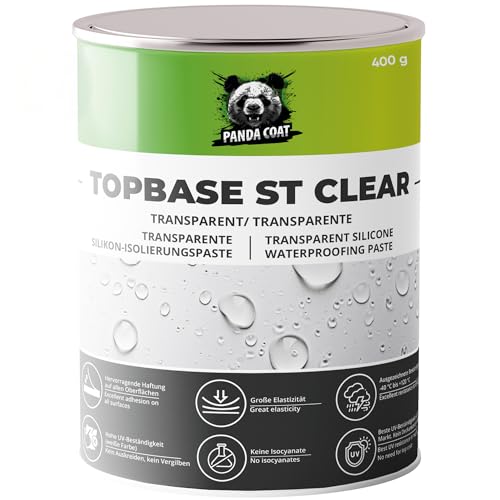 TopBase ST Clear – Skaidrus Silikoninis Hermetikas Kasetėje Stiklui ir Latakams, 0,18-0,4 kg