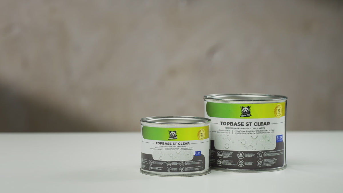 TopBase ST Clear – Clear Silicone Sealant Cartridge for Glass and Gutters, 0.18-0.4 kg